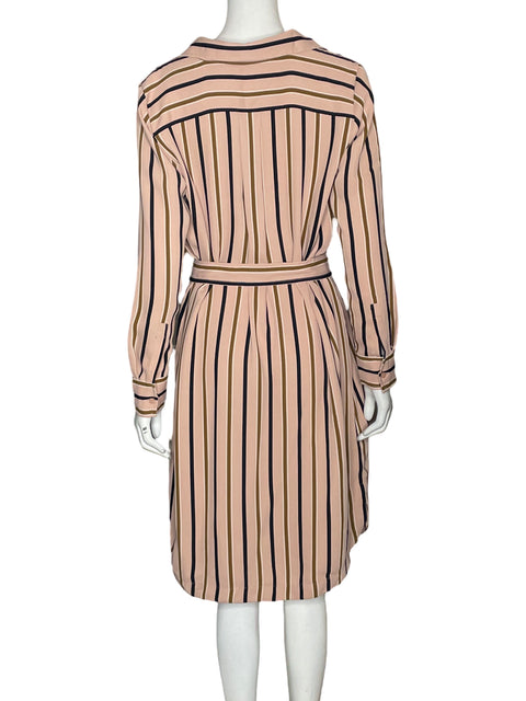 Vestido Ann Taylor Midi Rosado - Talla L