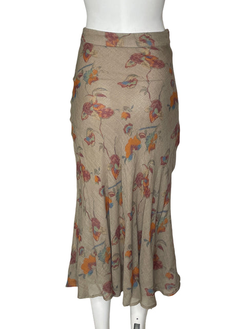 Falda Zara Maxi A-line Marrón - Talla XS