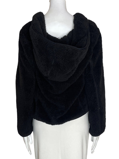 Abrigo Tommy Hilfiger Capucha Zipper Negro - Talla M