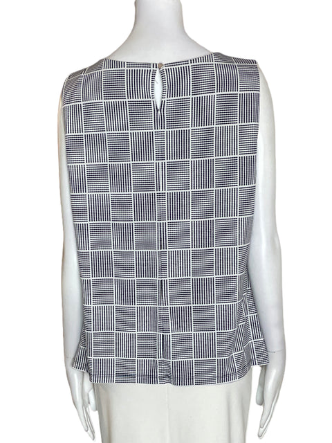 Blusa Calvin Klein Cuadros Sin mangas Gris - Talla XL