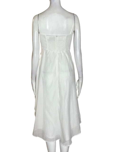 Vestido Do+be Asimétrico Tiras Blanco - Talla S