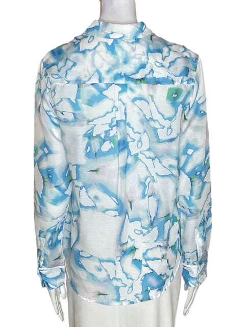 Camisa Calvin Klein Manga larga Botones Azul - Talla S