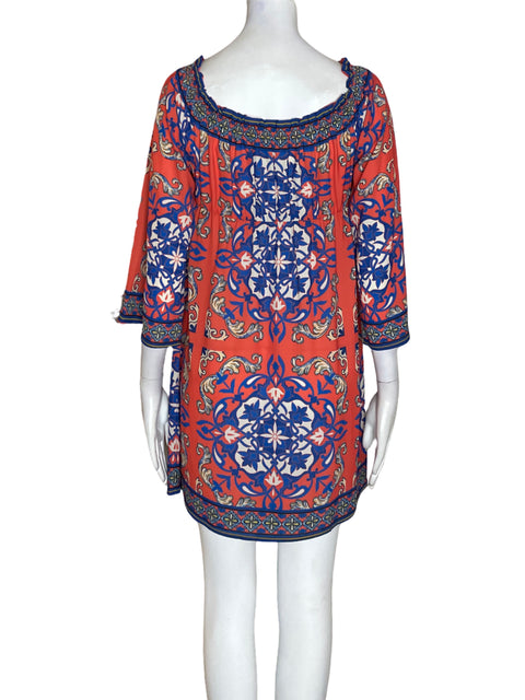 Vestido Flying Tomato Estampado Suelto Naranja - Talla S