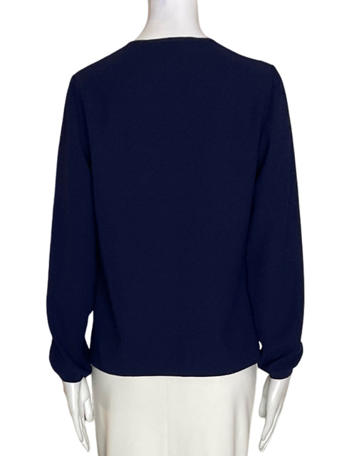 Blusa Ted Baker Zipper Manga larga Azul - Talla S