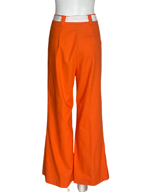 Pantalón Tesoro Tps Recto Palazo Naranja - Talla S