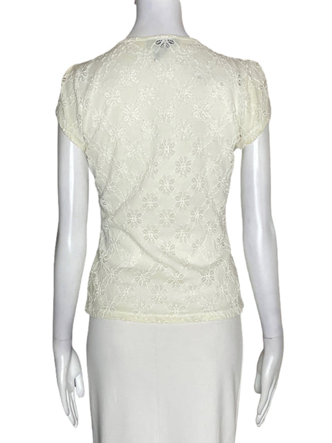 Blusa Inc Texturizado Tejido Blanco - Talla S