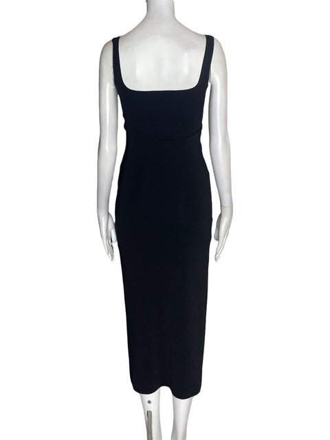 Vestido Zara Apliques Tiras Negro - Talla S