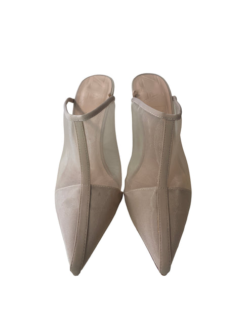 Tacón Zara Transparente Tacón alto Beige - Talla 39