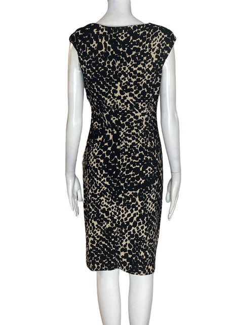 Vestido Ralph Lauren Animal print Sin mangas Negro - Talla 4