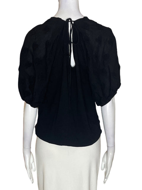 Blusa Bimba Y Lola de Algodón Apliques Corazon Negro - Talla M