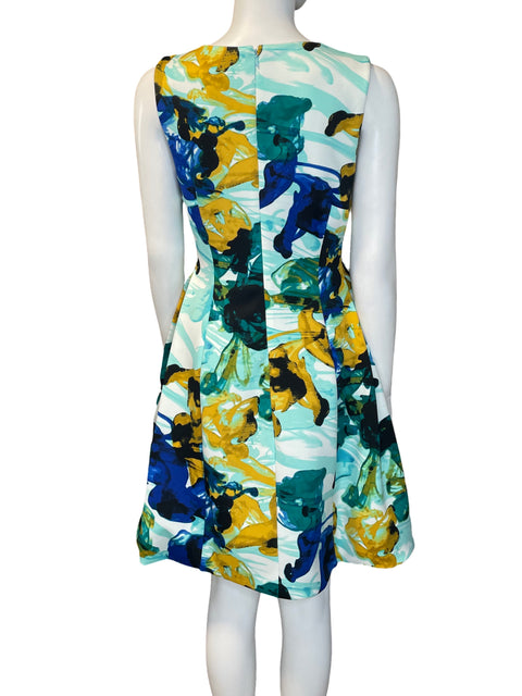 Vestido Calvin Klein Estampado Sin mangas Azul - Talla S