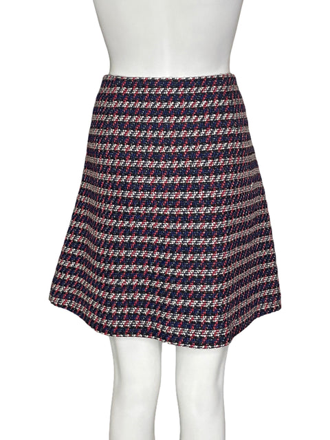 Falda Loft Tweed multicolor Negro - Talla 10