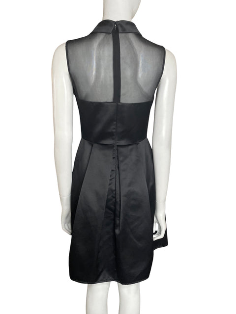 Vestido Jill Stuart Satinado Suelto Sin mangas Negro - Talla 4