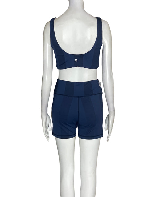 Conjunto Maqui Short/blusa Ajustado Azul - Talla L