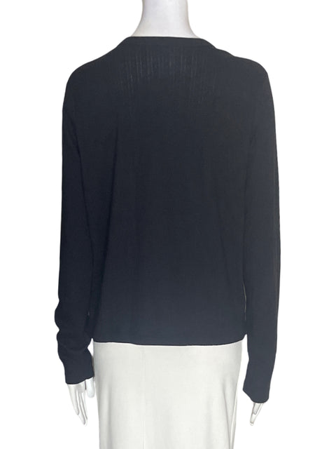 Set Uniqlo de algodón Botones Cuello redondo Negro - Talla L
