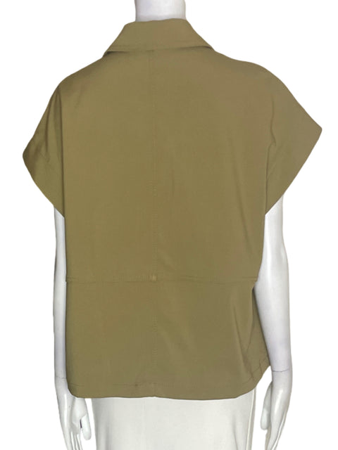 Chaqueta Zara Botones Manga corta Marrón - Talla M