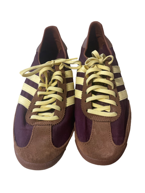 Zapatilla Adidas Texturizado Cordones Marrón - Talla 7.5