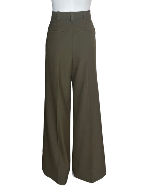 Pantalón Tesoro Tps Recto Wide-leg Verde - Talla 38