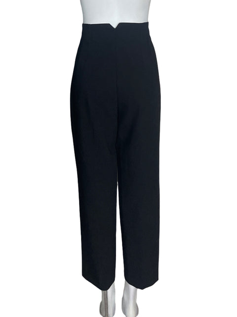 Pantalón Zara Recto Wide-leg Negro - Talla L