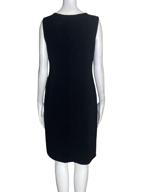 Vestido Joseph Ribkoff Texturizado Sin mangas Negro - Talla 12