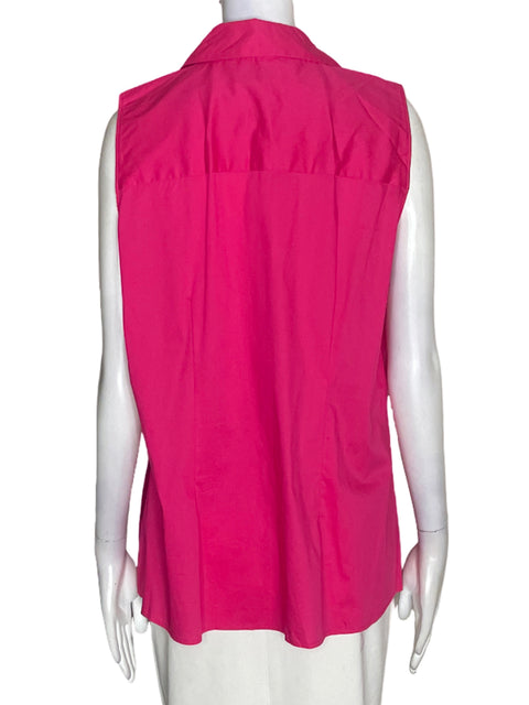 Blusa Rickis de Algodón Sin mangas Botones Rosado - Talla XL