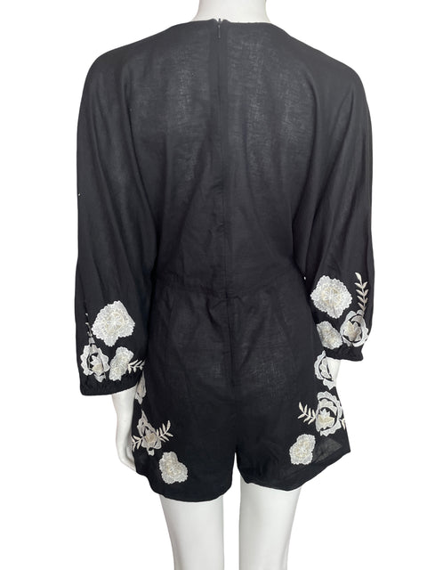 Romper Zara Estampado Corto Manga larga Negro - Talla M