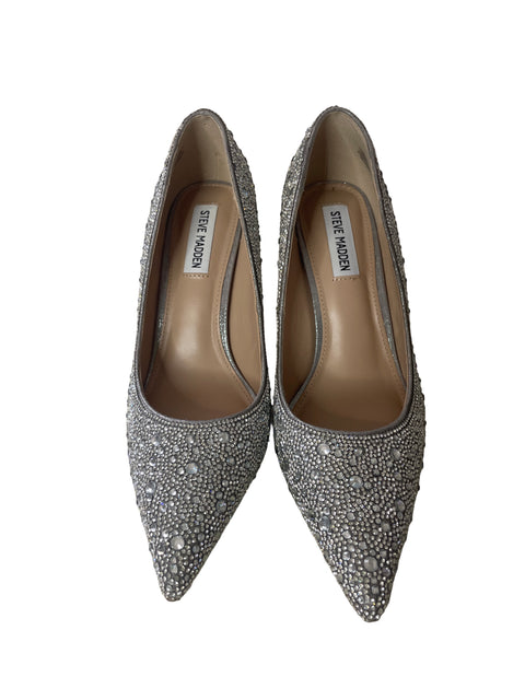 Zapato Steve Madden Brillo Punta cerrada Plateado - Talla 8.5