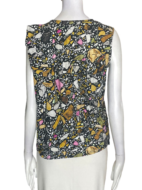 Blusa Bimba Y Lola de Algodón Sin mangas Estampado Negro - Talla XS