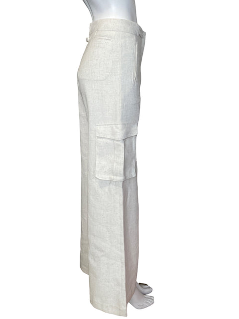 Pantalón Aqua Recto Palazo Beige - Talla XS