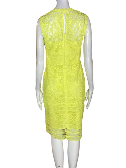 Vestido Karen Millen Tejido Sin mangas Amarillo - Talla 4
