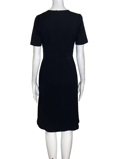 Vestido Maggy London Manga corta Botones Negro - Talla 2