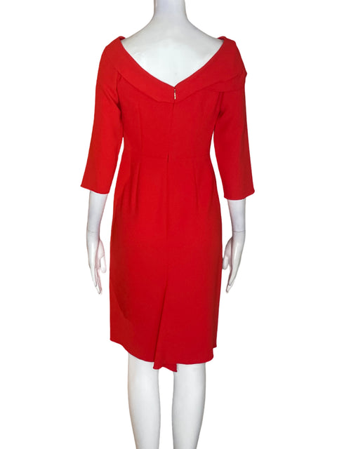 Vestido Rachel Roy Liso Ajustado Rojo - Talla 0