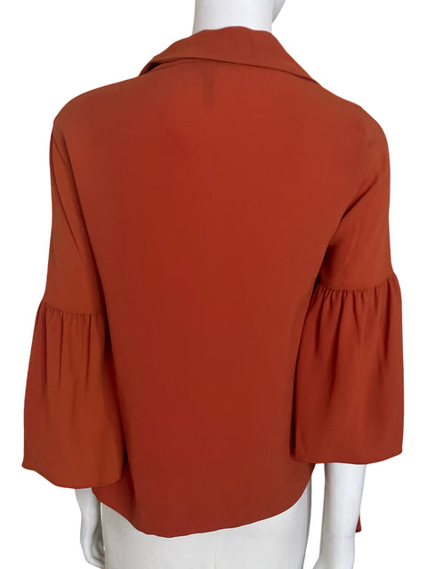 Blusa Bcbg Maxazria Mangas acampanadas Naranja - Talla XS