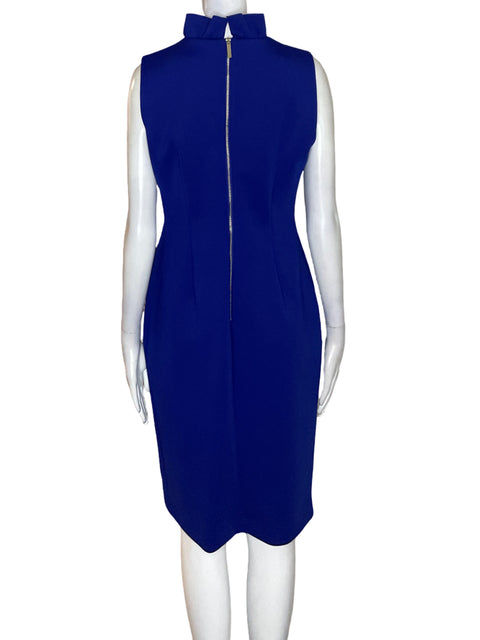 Vestido Calvin Klein Sin mangas Liso Azul - Talla 8