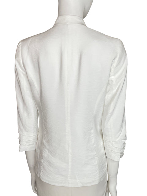 Blazer Loft Mangas fruncidas Liso Blanco - Talla XS
