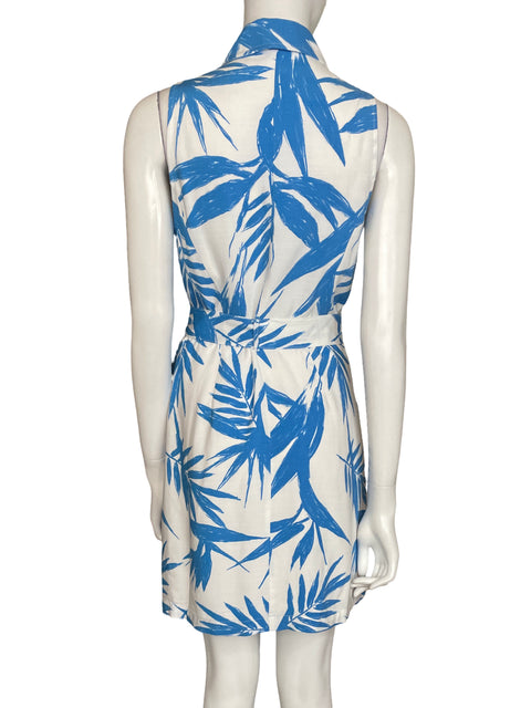 Vestido Bar Iii Estampado Sin mangas Azul - Talla S