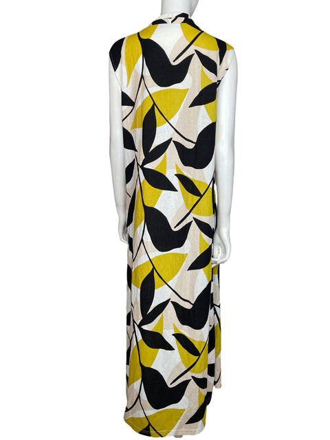 Vestido Sfera de Viscosa Sin mangas Estampado Negro - Talla M