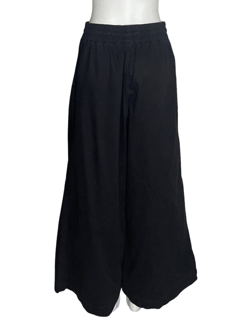 Pantalón Viver Ben de Algodón Plisado Palazo Negro - Talla S