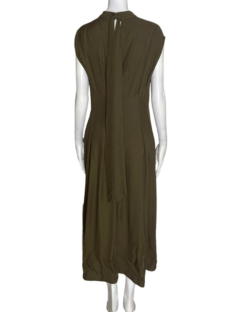 Vestido Zara Sin mangas Maxi Verde - Talla M