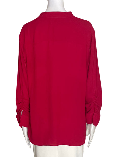 Blusa Karen Kane Manga larga Cuello v Rojo - Talla XL