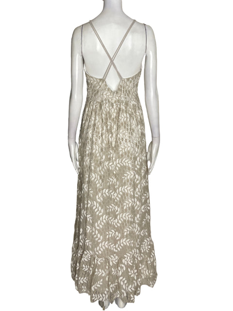 Vestido Sugar+lips Tiras Maxi Gris - Talla S