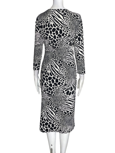 Vestido Michael Kors Animal print Manga larga Negro - Talla M