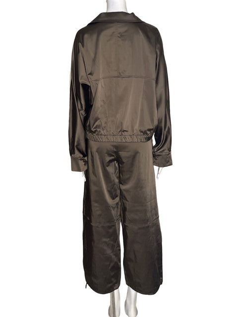 Conjunto Zara Abrigo/pantalon Manga larga Marrón - Talla L