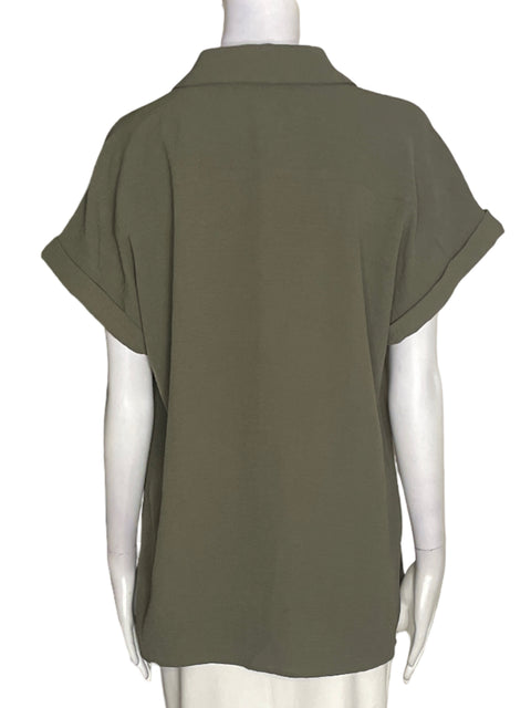 Camisa Calvin Klein Manga corta Bolsillo Verde - Talla M