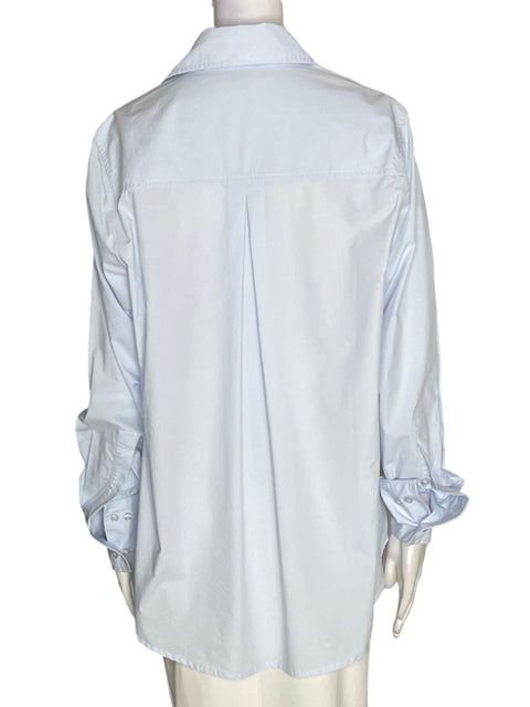 Camisa Padova de Algodón Manga larga Botones Azul - Talla M