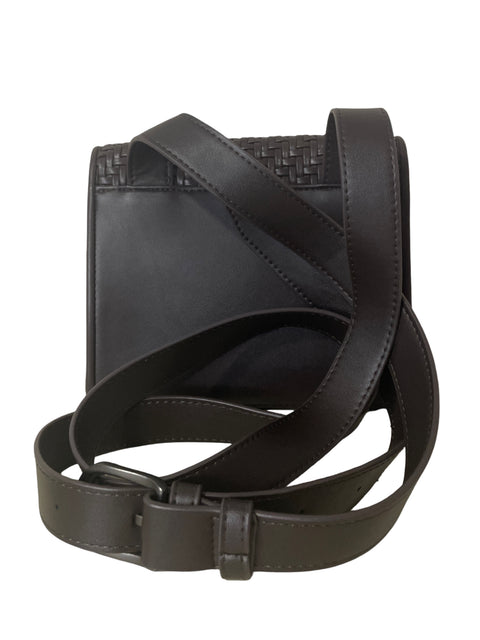 Cartera Mng Tejida Boton Marrón - Talla U