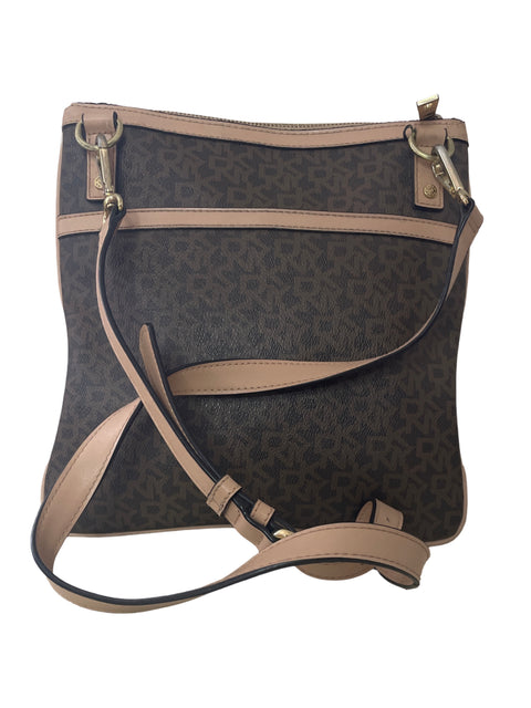 Cartera Dkny Cruzado Zipper Marrón - Talla U