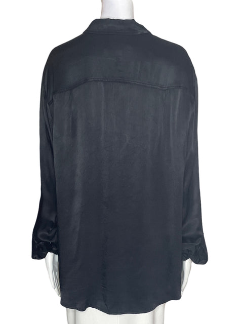 Camisa Michael Kors Manga larga Botones Negro - Talla L
