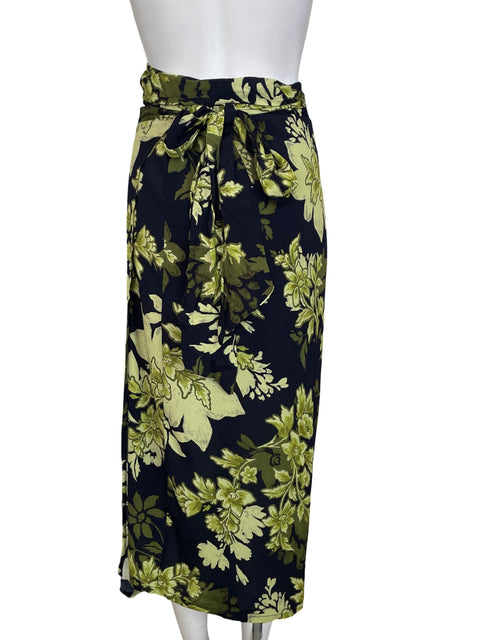 Falda Dress Forum Estampado Midi Verde - Talla S