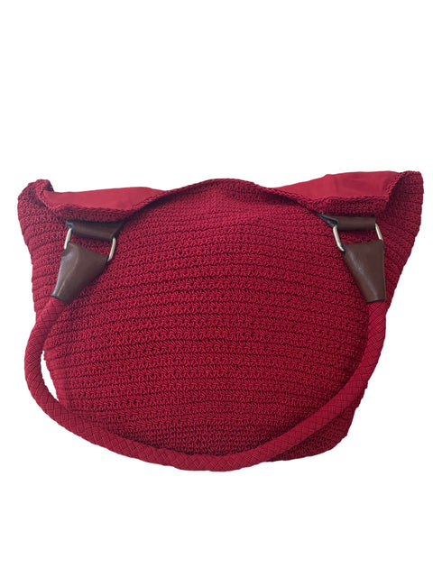 Cartera Rosetti Tejido Asa Rojo - Talla U